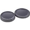 YTtkku Copriobiettivo posteriore + copriobiettivo anteriore per fotocamera Z Z7 Z6 Z Mount Lens FTZ adattatore sostituire BF-N1 Hood Hot Shoe Protector Bundle Front Set vite Webcam otturatore proteggere