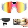WANWEN Smart Glasses Camera, Occhiali con Telecamera 4K, Scatta Foto e Registra Video HD 1080P, Adatto per Uomini e Donne, Ideali per Gli Sport All'aria Aperta (Colorful A)