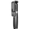 SCRUBY Bastone per selfie senza fili Bluetooth monopiede con telecomando per otturatore pieghevole, mini treppiede per smartphone Action Camera (nero)
