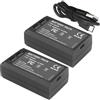 LOKLNEYK 3000 MAh, Compatibile Con GODOX, For VB30 V1PRO, Batteria Al Litio For Fotocamera Speedlite Flash(2 Battery)