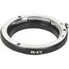 YLHKLFJJ Anello adattatore, for obiettivo for Pentax PK K for Olympus Four Thirds 4/3 for fotocamera for OM43 43 E1 E3 E30 E300 E400 E410 E500 E620 E520 E510 E420