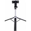 Plyisty Treppiede da Viaggio Selfie Stick, Estensibile Fino a 130 Cm con Telecomando Bluetooth per e Smartphone, Largo 6-9,5 Cm, Design Pieghevole Compatto 24,5