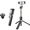 SCRUBY Bastone per selfie senza fili estensibile pieghevole monopiede Bluetooth Selfie Stick treppiede