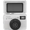 Tangxi Mini Fotocamera Portachiavi 4K, Piccola Fotocamera Digitale retrò FHD da 68 MP con Schermo Ribaltabile da 1,47 Pollici, Piccola Videocamera Portatile per Selfie con Luce di (WHITE)