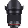 Samyang Obiettivo 16mm F/2.0 ED AS UMC CS per Olympus Quattroterzi, Nero