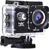 Lipa AT Q1 4K Ultra HD action camera IPS Wifi - actioncam met 21 accessoires - action camera waterdicht - 4K 30 FPS - 24 MP - Beeldstabilisatie - waterproof case 30M