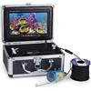 MINING Telecamera subacquea per la pesca, Fish Finder Fotocamera da pesca subacquea 7 pollici 1000TVL Videocamera subacquea impermeabile 24PCS Lampada a infrarossi Pesca sul ghiaccio 30 Mete