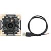 WIHFHGZ Camera HD USB 1MP, Modulo Telecamera con Interfaccia USB, Compatibile con Win10 Linux Android, Ampio Campo Visivo 72° - Supporto Plug and Play, Messa a Fuoco Manuale, Ideale Come