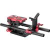 JINQIGG Piastra a sgancio rapido Base Piastra di Base a Sgancio Rapido Kit Con 1/4 3/8 Adattatore di Espansione Del Filetto Per Accessori Della Macchina Fotografica DSLR Supporto Gimbal Regolabile