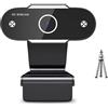 LEIYTFE Webcam Esterna USB Fotocamera Per Computer Con Messa A Fuoco Automatica Compatibile Con Microsoft Teams, Fotocamera Per Streaming Plug And Play, Per Laptop E Desktop(480P,With tripod)