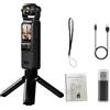BJdfgE Videocamera tascabile 4K con stabilizzazione touch screen, videocamera sportiva portatile, piccola digitale for vlog su YouTube(With 128G Card,With bracket)