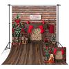 MEHOFOTO Sfondo per studio fotografico con scritta Merry Christmas, 1,5 x 2,1 m