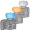 Generico DIFFUSORE FLASH INTERNO 3 COLORI compatibile con NIKON pop up bianco azzurro softbox riflettore bounce lambency D780 D750 D500 D7500 D7200 D7100 D7000 D5600 D5500 D5300 D5200 D5100 D5000 D5 D4S