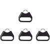 VKO Adattatore per tracolla per fotocamera Anello per fotocamera Triangolo Split Ring Hook tappo in plastica compatibile con fotocamere DSLR SLR mirrorless (2 paia)