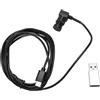 PODSJD Tipo C webcam 1080p, fotocamera USB compatta, costruita - in microfono - Cancella qualità video, plug and play, per streaming e videochiamate