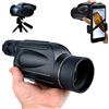 WANWEN Monoculare per Adulti con Visione Notturna, binocolo Ottico Professionale Impermeabile, ingrandimento 15X ad Alta Definizione con Supporto per Smartphone e treppiede Little Surprise