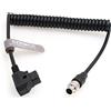SZRMCC Cabrio Lens Hirose 20 pin maschio a D-tap cavo di alimentazione a spirale per Fujinon Cabrio servo Zoom Motor Lens