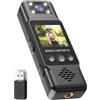 Generic Videocamera 4K WiFi con registrazione audio e video Body Cam indossabile Mini videocamera con clip posteriore magnetica Lente girevole a 180 ° Rilevamento del movimento per forze dell'ordine Consegna