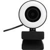 Shanrya Webcam con Microfono HD, Webcam Video con cancellazione del Rumore Messa a Fuoco Automatica Portatile 1080P Microfono Integrato per Lo Streaming Live
