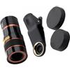 Veemoon Teleobiettivo 8x Lente Monoculare Per Smartphone Con Clip Regolabile, Zoom Ottico a Lunga Focale Compatibile Con La Maggior Parte Dei Cellulari, Accessorio Fotografico Portatile Nero