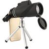 KONTONTY Cannocchiale Monoculare Portatile 40x60 con Treppiede e Supporto per Telefono, Telescopio ad Alta Definizione in Plastica e Vetro per Bird Watching e Concerti