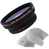 Digital Nc Compatible con Sony hvr-z1u 0.5 x Obiettivo grandangolare ad Alta Definizione (72 MM) Made by Ottica + Nwv Diretto Micro Fibra Panno di Pulizia