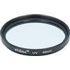 vhbw filtro UV universale per obiettivi di fotocamere con attacco da 49mm - Filtro protettivo, nero