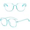 Sonew Occhiali Blocco Luce Poligono Trasparenti Leggeri Unisex Silicone fit for Accessorio Moda PC per Uomo