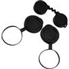 Hemobllo Set di Tappi per Lenti Binocolo in Gomma Nera, 10x42 | Copri Oculare e Obiettivo, Diametri 51, 71mm e 45, 40mm, Ricambio per Binocolo e Telescopio