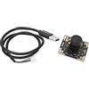 QWUUYEC Camera Module 2MP Black 1080P 30FPS con Messa a Fuoco Manuale, USB, Riconoscimento Facciale - Ampio Angolo di Visione 190°, Microfono Digitale Doppio, Facile Installazione
