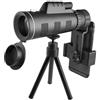 FENGXCUI Telescopio monoculare potente 80x100 HD Telescopio da campeggio impermeabile portatile a lungo raggio for esterni con treppiede in lega di alluminio