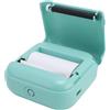 Walmeck Stampante Termica Portatile BT Stampante Tascabile Stampe Trasparenti da 203 Dpi Supporta Contenuti Personalizzati per la Stampa di Biglietti, Foto, Promemoria, Errori (Verde)