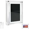 Generic Cornice digitale con memoria da 4 GB, cornice video in acrilico con touch screen e suono, lettore video loop digitale ricaricabile, per amici, familiari, San Valentino, regalo di nozze (7 pollici)