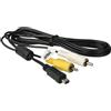 vhbw cavo audio video compatibile con Olympus mju 9000, 850, 850sw fotocamera digitale, camera - Cavo AV