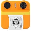 HUIOP fotocamera digitale per bambini HUIOP Cute Instant Print Fotocamera digitale per bambini Videocamera digitale 1080P Doppio obiettivo Schermo da 2,4 pollici con flash Batteria integrata Cornici Complea