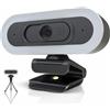 Svcouok W4 - Webcam con messa a fuoco automatica, compatibile con Switch 2/PC 2K 50fps QHD Dual Mic LED Lights USB Camera - 1080P 60 fps Pro Streaming
