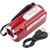 Akozon Videocamera Videocamera, Videocamera Portatile per Bambini 16X HD Registratore con TFT LCD Sceen Giocattolo Videocamera Digitale Economica Vecchia (Rosso)