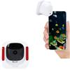 PUSOKEI Telecamera da Finestra 4MP 2K Bluetooth, Telecamere Interne WiFi da 2,4/5 GHz per Sicurezza Domestica, Grandangolo da 140°, Visione Notturna a Colori Al, Rilevamento di
