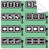 DIYthinker Slot Machine Vincere Regalo Modello Illustrazione Occhiali Panno Panno di Pulizia pulitore dello Schermo del Telefono 5pcs