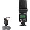 Generic Flash Wireless per Fotocamera GN60 con Sincronizzazione Ad Alta velocità per la Fotografia DSLR, Angolo Regolabile, per Fotografi Professionisti