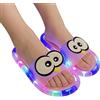 Generico Pantofole Con per Donna - Sandali Aperti con LED - Con Schiuma Memory per Interni,Per Piscina, Spiaggia, Spa, Hotel, Viaggi, Danza