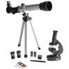 Vivitar VIV-TELMIC-20 - Kit telescopio e microscopio 20x/30x/40x, colore: Nero