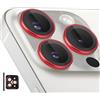 Zevytop Protezione per obiettivo della fotocamera per iPhone 14 Pro/iPhone 14 Pro Max, copertura individuale in vetro temperato con anello in lega di alluminio con vassoio di installazione, adatta per