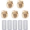 ZHOUXYFDC Serrature Per Borse 10/20 pezzi di fermagli in metallo for borse, borse a tracolla, chiusure a scatto, accessori fai da te(Gold2,20pcs)
