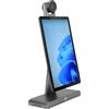 Qcwwy Schermo per Streaming Live da Tavolo, Macchina per Trasmissione Live Professionale 8G 128G da 15,6 Pollici per Bellezza Dal Vivo con Tasti su Schermo Verde, Sfondo Virtuale,