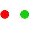 Generic Lenti in vetro ottico Diametro 42mm 41,8mm Lente rotonda trasparente rivestita di colore verde giallo rosso blu for torce LED C8 + C12(1pcs Green 1pcs Red)