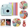 JXE-Kit di accessori per fotocamera fai da te per album fotografico, adesivi, pellicola decorativa per obiettivi selfie, telaio da scrivania, compatibile con Fujifilm Instax Mini 8, 8+ 9, BL