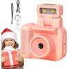 Generic Piccola camera retrò, camera retrò 1080p, luce LED lampeggiante, video tragbarer, imballaggio vintage videocamera Für Vlogging, Aufnahme