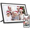 Camnoon Digital Photo Frame WLAN 15,6 Pollici Touchscreen Electronic Photo Frame Auto-Rotate, Wall Mountable, Foto e Video via APP Frameo per Genitori/Coppie/Amici/Famiglia