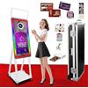 DOWWEI Cabina Fotografica Specchio Magico 40 Portatile con Stampante, Controllo App, Mini PC Integrato e Schermo Touch 21.5'' per Feste (White,with Printer)